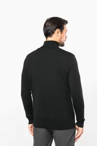 Men's roll-neck merino jumper