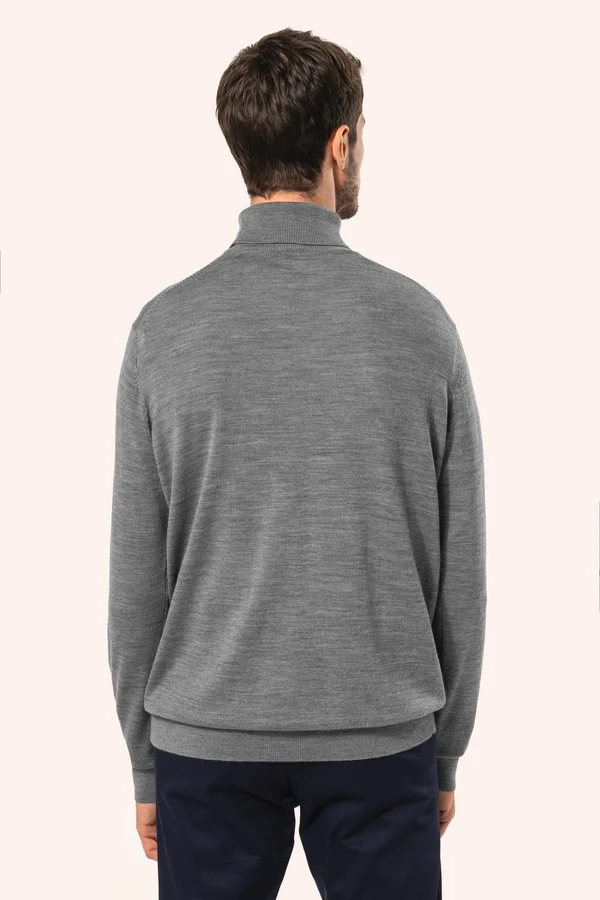 Merino-Herrenpullover mit Rollkragen