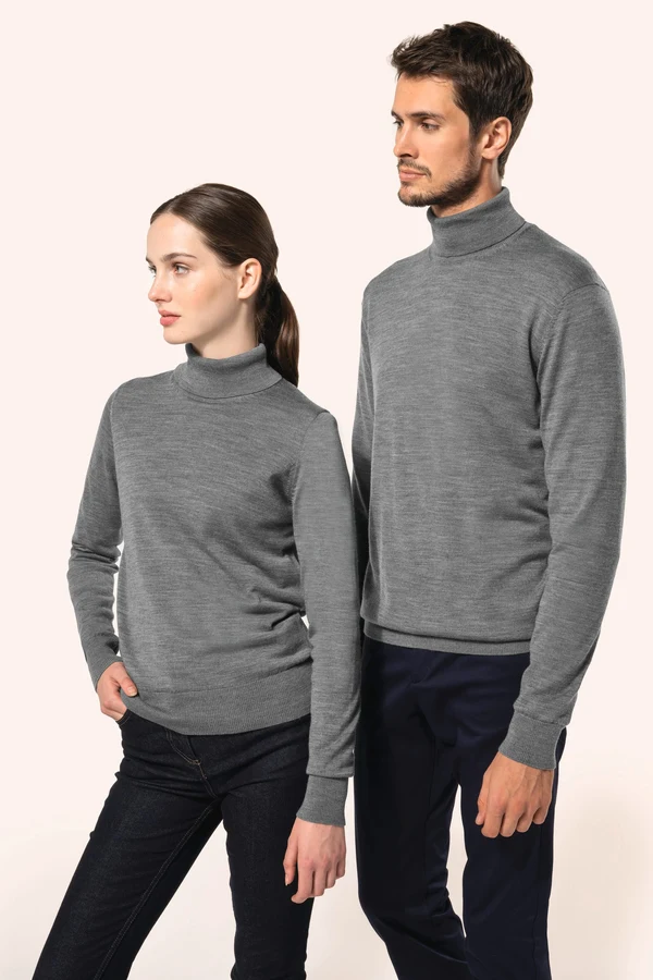 Merino-Herrenpullover mit Rollkragen