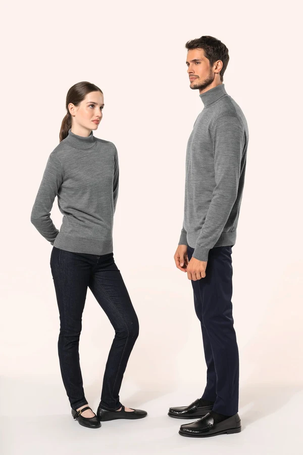 Merino-Herrenpullover mit Rollkragen