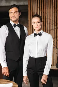 Men's long-sleeved poplin shirt