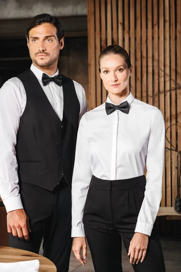 Men's long-sleeved poplin shirt