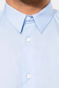 Men's long-sleeved poplin shirt