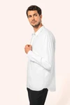 Popeline-Hemd für Herren mit langen Ärmeln