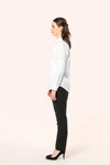 Twill-Damenhemd mit langen Ärmeln