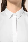 Twill-Damenhemd mit langen Ärmeln