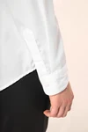 Twill-Damenhemd mit langen Ärmeln