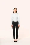 Twill-Damenhemd mit langen Ärmeln