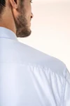Popeline-Hemd für Herren mit langen Ärmeln