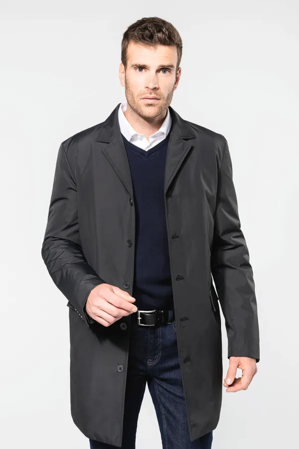 Strukturierter Herren-Trenchcoat