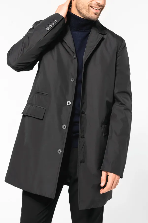 Strukturierter Herren-Trenchcoat