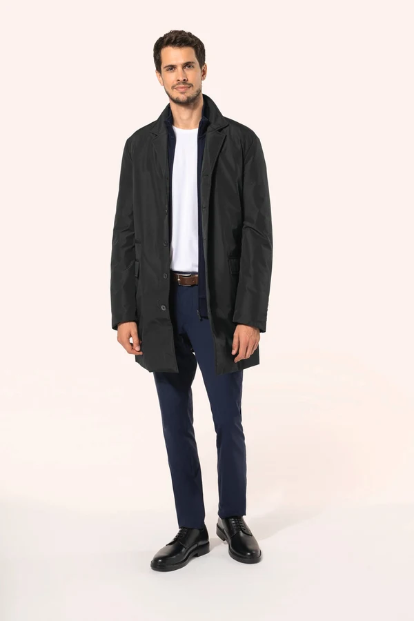 Strukturierter Herren-Trenchcoat