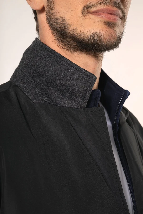 Strukturierter Herren-Trenchcoat