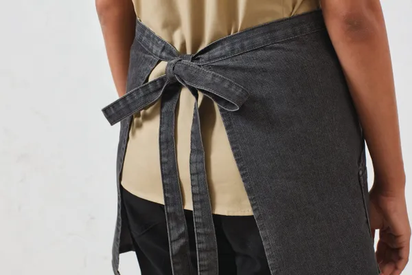 Denim waist apron