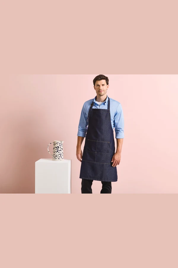 Denim-Latzschürze