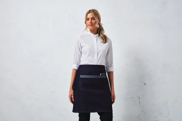 Denim domain waist apron