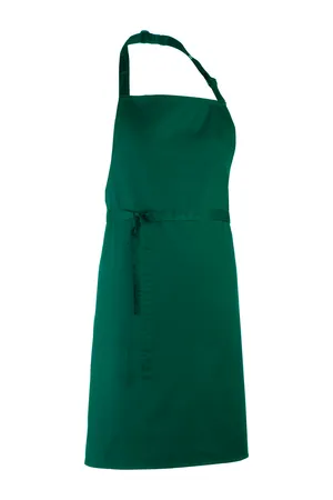 Colours Bib Apron Bottle Green