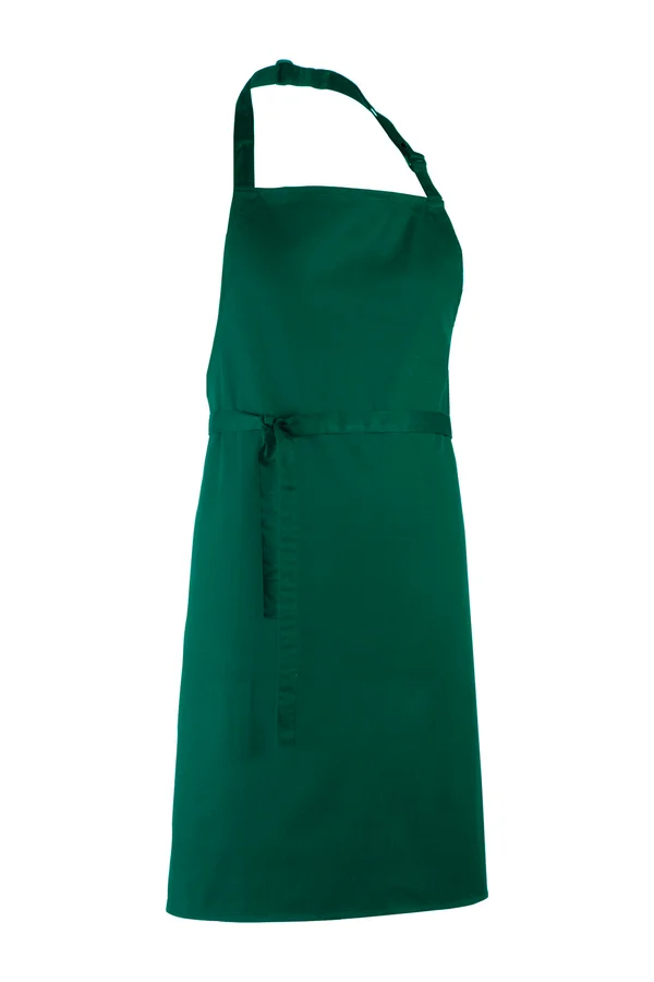Colours Bib Apron Bottle Green