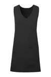 Wrap around tunic apron Black
