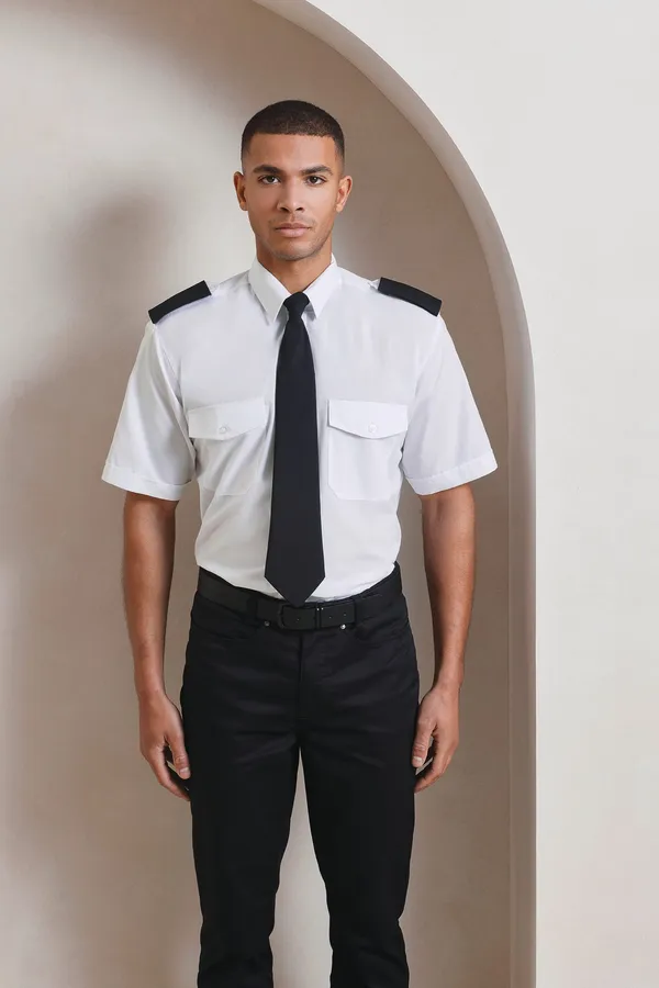 Men's Short-Sleeved Pilot Shirt