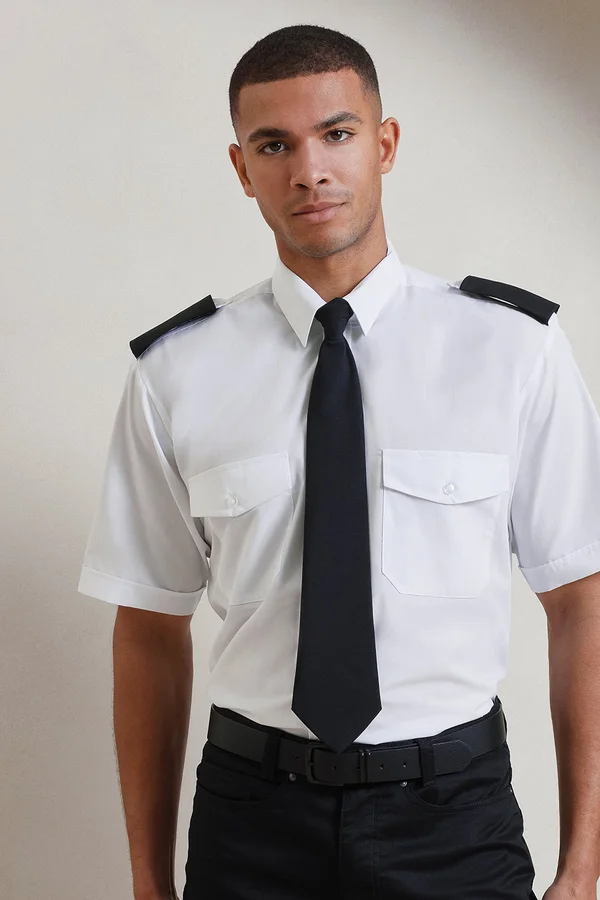 Pilot Short Sleeved Shirt White
