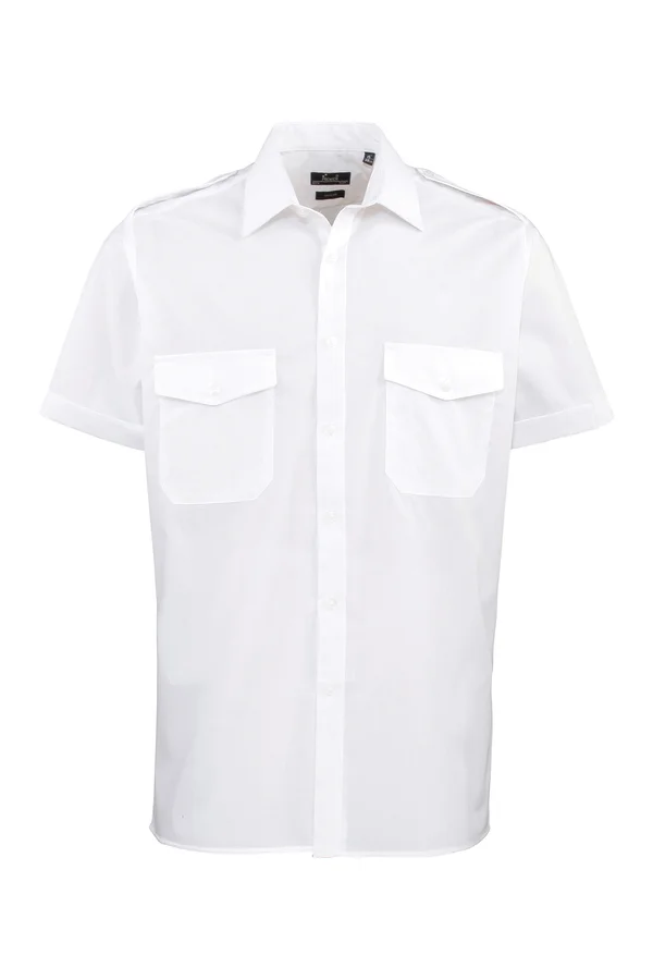 Pilot Short Sleeved Shirt White