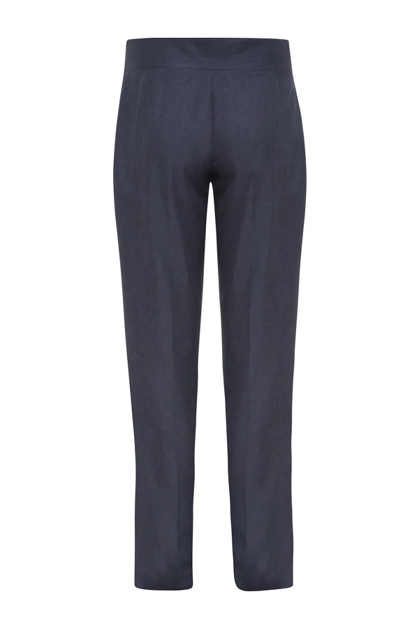 Gerade geschnittene Hose „Iris“ Heather Black