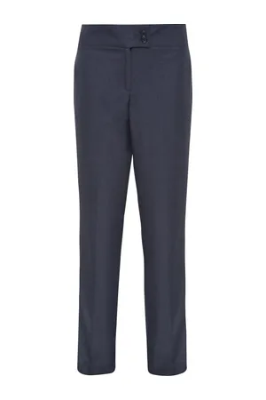 Gerade geschnittene Hose „Iris“ Heather Black