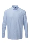 Hemd mit großen Vichy-Karos Light Blue / White