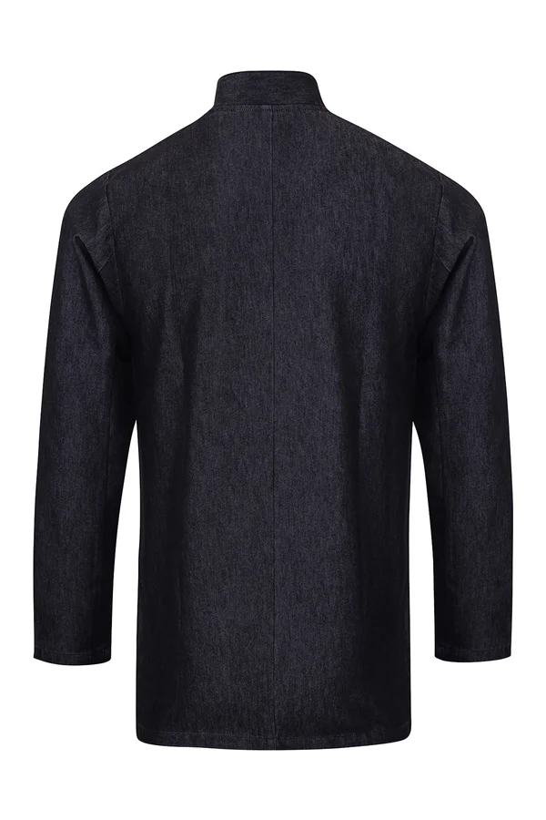Denim chef's jacket Black Denim