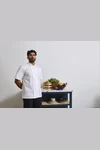 Studded Front Chef's Jacket