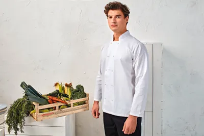 Long Sleeve Press Stud Chef's Jacket