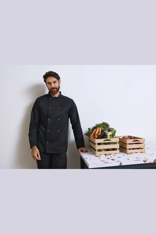 Long Sleeve Press Stud Chef's Jacket