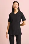 'camellia' Beauty & Spa Tunic Black / Black
