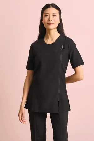 'camellia' Beauty & Spa Tunic Black / Black