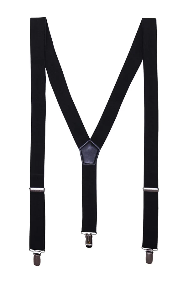 Clip trouser braces Black