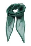 Ladies Chiffon Scarf Bottle Green