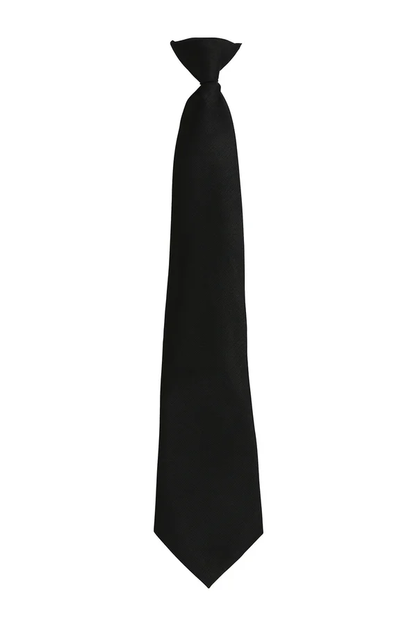 Colours Fashion Clip Tie Black