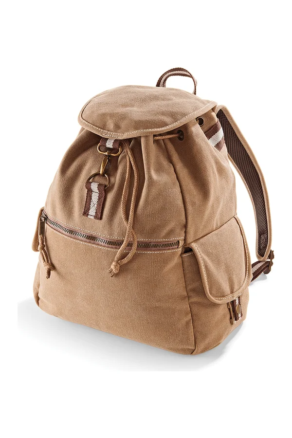 Vintage Canvas Backpack Sahara