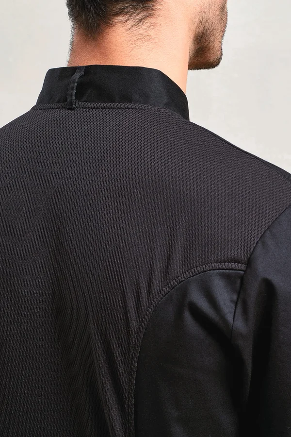 Langärmelige Kochjacke Coolchecker® Black