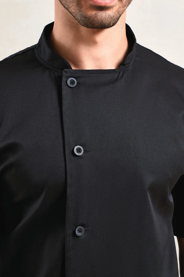 Kurzärmelige Kochjacke „Essential“ Black