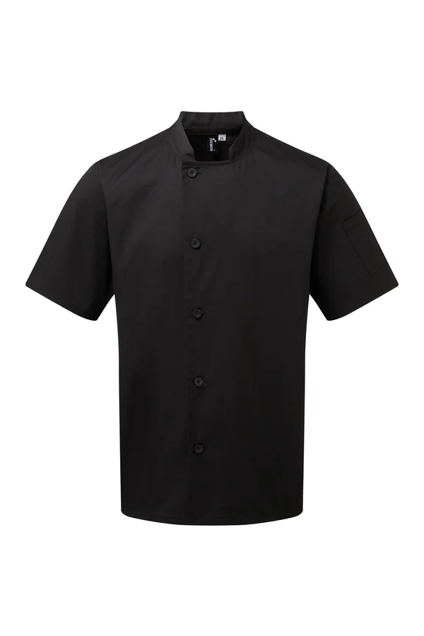 Kurzärmelige Kochjacke „Essential“ Black
