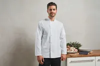‘Essential’ long-sleeved chef’s jacket.