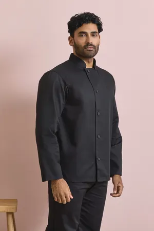 Langärmelige Kochjacke „Essential“ Black