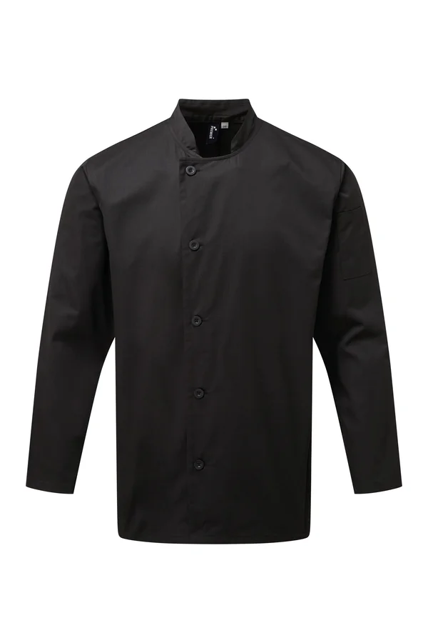 Langärmelige Kochjacke „Essential“ Black