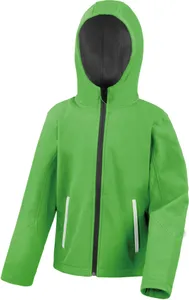 Kinder 3-Lagen Softshell Kapuzen Jacke