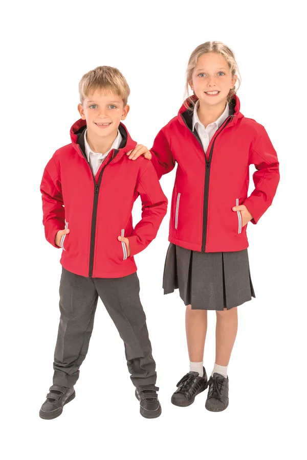 Kids Tx Performance Hooded Softshell Jacket