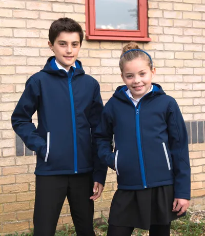 Kids Tx Performance Hooded Softshell Jacket