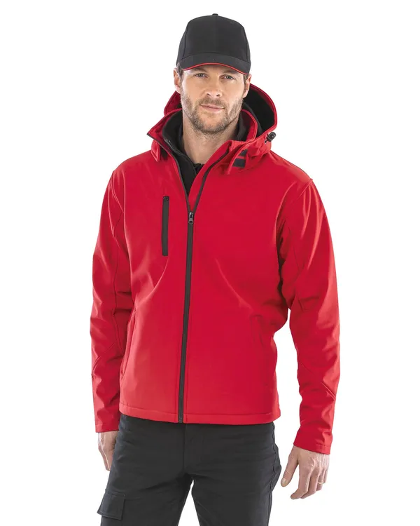 Mens TX Performance Hooded Soft Shell Jacket
