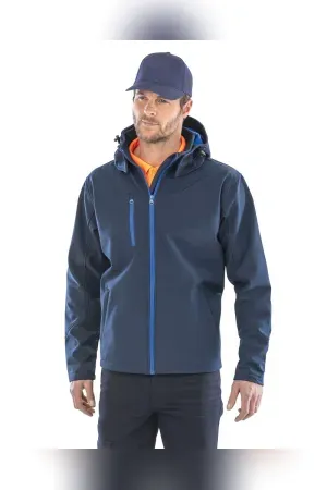 Mens TX Performance Hooded Soft Shell Jacket